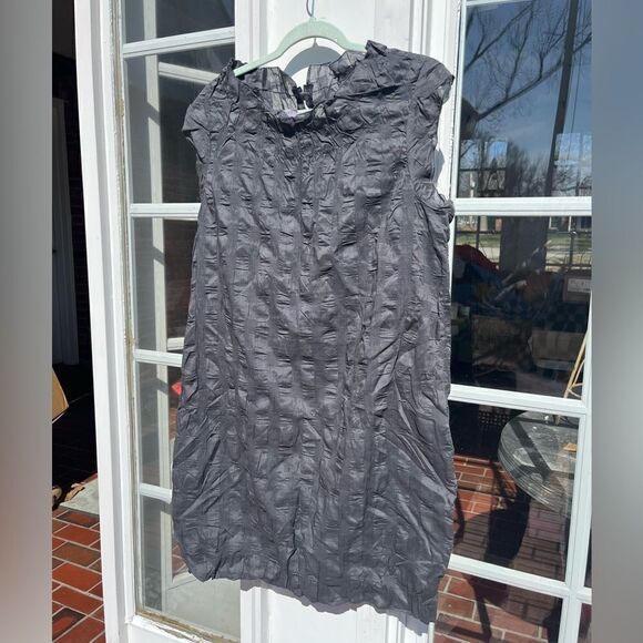 J Crew Textured Ruffle Neck Dress NWT - Picture 4 of 9